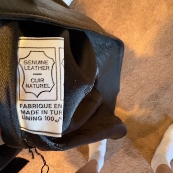 Vintage Cassidy Full Length Black Genuine Leather Coat, Size 12 - Picture 4 of 8